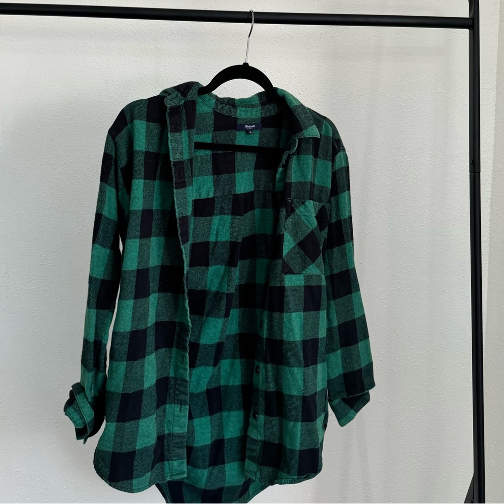 Green Madewell Flannel with Pockets